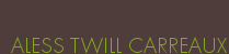 ALESS TWILL CARREAUX