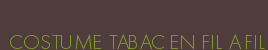 COSTUME TABAC EN FIL A FIL