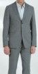 COSTUME CINTRE GRIS FINE RAYURE
