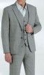 COSTUME 3 PIECES AVEC GILET GRIS  CLAIR PRINCE DE GALLE