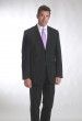 COSTUME NOIR FINE RAYURE