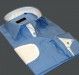 CHEMISE CINTREE BLEU VINCENZA A COUDIERE