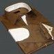 CHEMISE CINTREE MOKA A COUDIERE