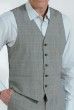 GILET PRINCE DE GALLE GRIS CLAIR