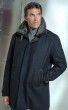 MANTEAU COL FOURRE ANTHRACITE