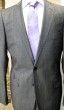 SUIT SHINING GREY STRIPE