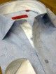 CHEMISE BLEU A FLEUR TON SUR TON