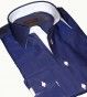 CHEMISE CINTREE BLEU MARINE