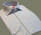 SHIRT ITALIAN COLLAR WHITE STRIPE