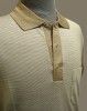 POLO SOIE BEIGE RAYURE
