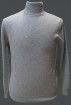 COL ROULE 100% CACHEMIRE DOUBLE FIL GRIS CLAIR