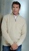 pull zip camionneur 02 beige cachemire