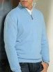 pull zip camionneur ciel 100% Cachemire