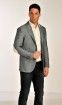 VESTE CHEVRON GRIS A COUDIERE