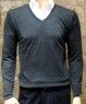 PULL COL V ANTHRACITE AVEC COUDIERE